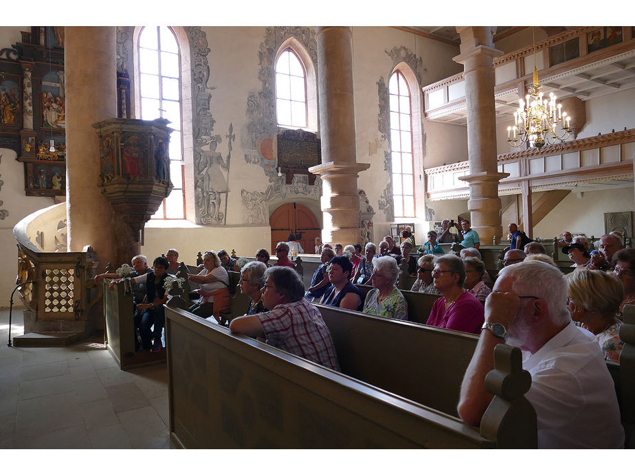 Sankt Crescentius on Tour in Ostheim und auf dem Kreuzberg (Foto: Karl-Franz Thiede)